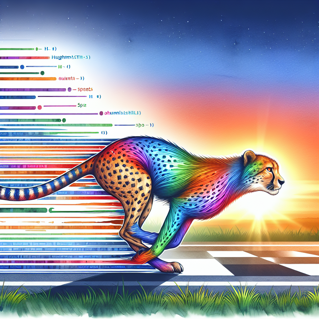 HTML code snippet illustrating efficient techniques for faster website loading, highlighting optimized image tags and minimized code.